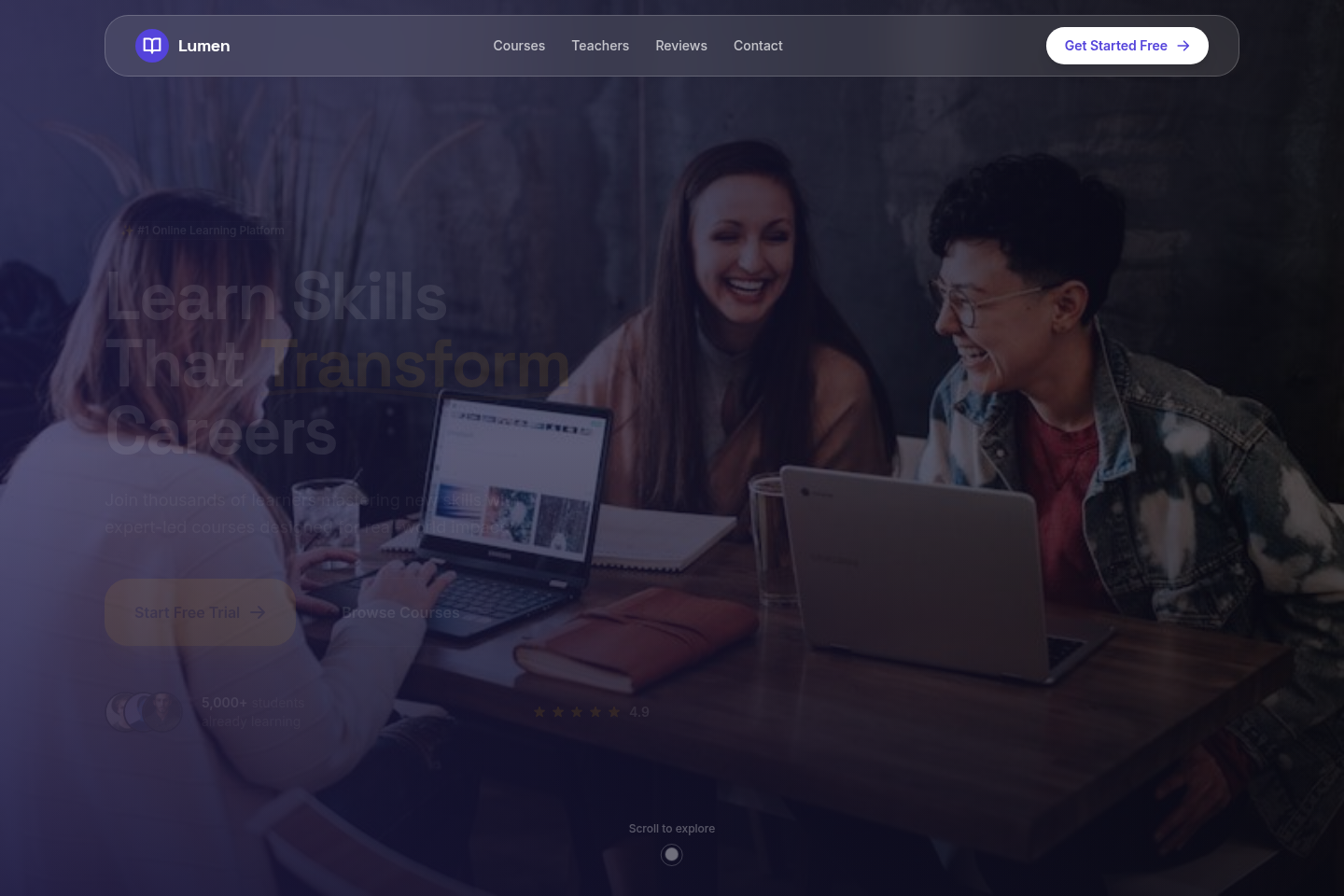 Lumen home page